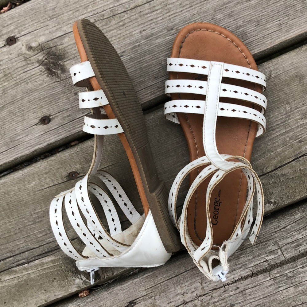 George white girls gladiator sandals size 1